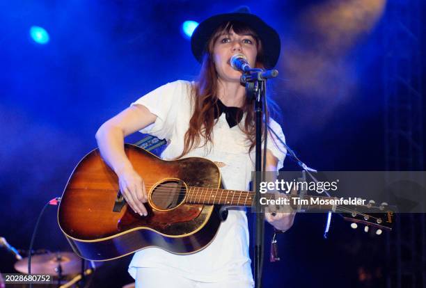 Jenny Lewis performs during Coachella 2009 at the Empire Polo Fields on April 18, 2009 in Indio, California.