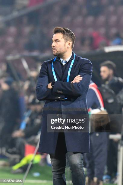 Adrian Mutu is seen during the match between CFR 1907 Cluj and FC Dinamo Bucuresti at Dr. Constantin Radulescu Stadium on February 23.