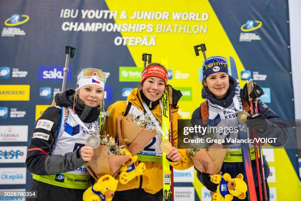 Second placed Ilona Plechacova of Czech Republic, first placed Alma Siegismund of Germany and third placed Voldiya Galmace Paulin of France...