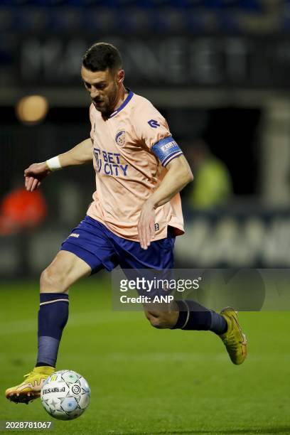 Ivo Pinto of Fortuna Sittard during the Dutch Eredivisie match between RKC Waalwijk and Fortuna Sittard at the Mandemakers Stadium on February 24,...