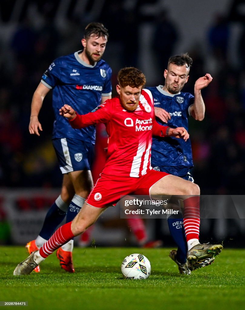 Sligo , Ireland - 24 February 2024; Connor Malley of Sligo Rovers is ...