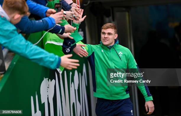 Dublin , Ireland - 24 February 2024; Garry Ringrose of Ireland before the Guinness Six Nations Rugby Championship match between Ireland and Wales at...