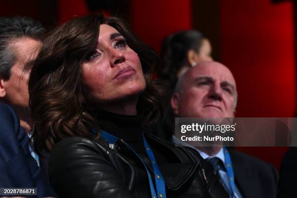 Anna Maria Bernini is attending the National Congress Forza Italia at the Palazzo dei Congressi in Rome, Italy, on February 24, 2024.