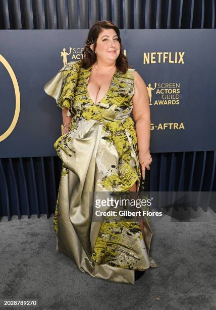 Ashlie Atkinson at the 30th Annual Screen Actors Guild Awards held at the Shrine Auditorium and Expo Hall on February 24, 2024 in Los Angeles,...
