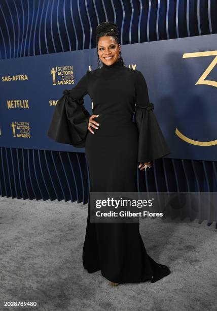 Audra McDonald at the 30th Annual Screen Actors Guild Awards held at the Shrine Auditorium and Expo Hall on February 24, 2024 in Los Angeles,...
