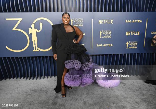 Danielle Brooks at the 30th Annual Screen Actors Guild Awards held at the Shrine Auditorium and Expo Hall on February 24, 2024 in Los Angeles,...