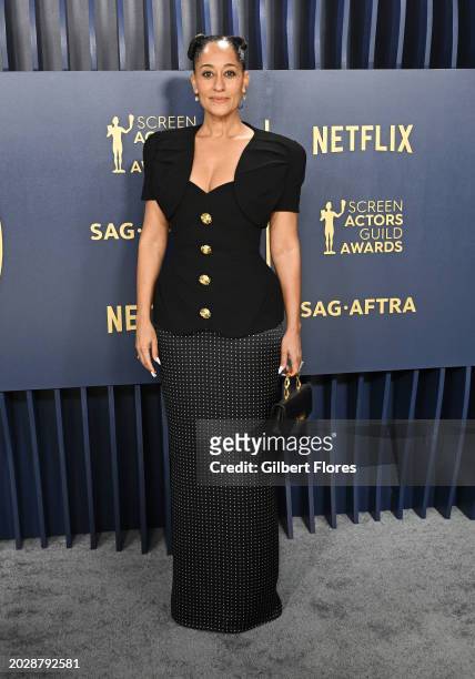 Tracee Ellis Ross at the 30th Annual Screen Actors Guild Awards held at the Shrine Auditorium and Expo Hall on February 24, 2024 in Los Angeles,...