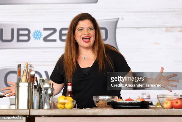 Alex Guarnaschelli is seen during the 2024 South Beach Wine and Food Festival on February 24, 2024 in Miami Beach, Florida.