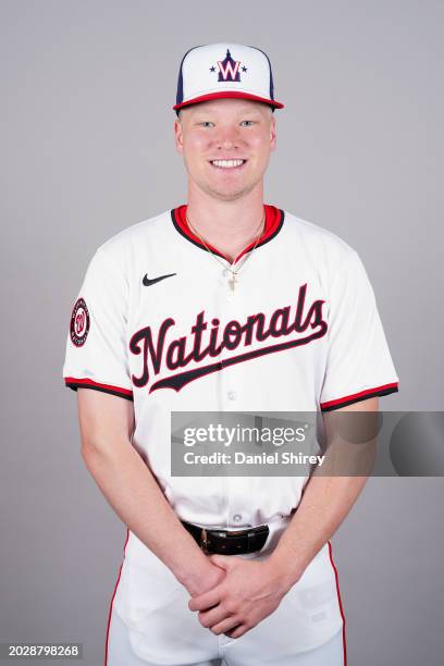 Herz of the Washington Nationals poses for a photo during the Washington Nationals Photo Day at Cacti Park at the Palm Beaches on Saturday, February...