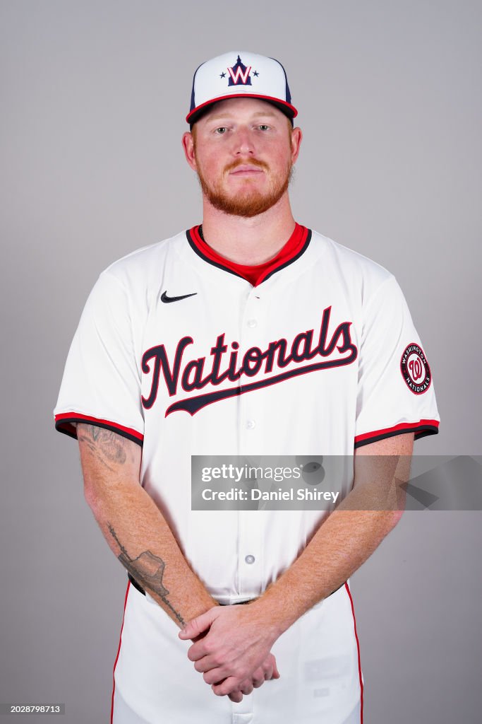 Mason Thompson of the Washington Nationals poses for a photo during ...