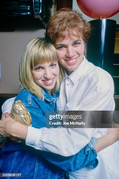 Pop musician Debbie Gibson with her mother, Diane Gibson, in 1988.