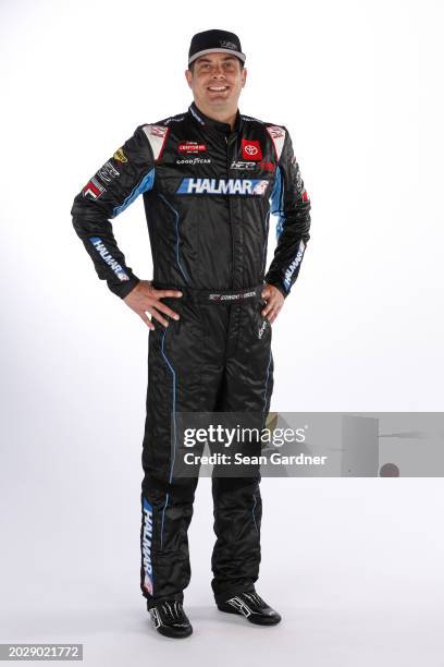 Stewart Friesen poses for a photo for NASCAR Production days at Daytona International Speedway on February 15, 2024 in Daytona Beach, Florida.