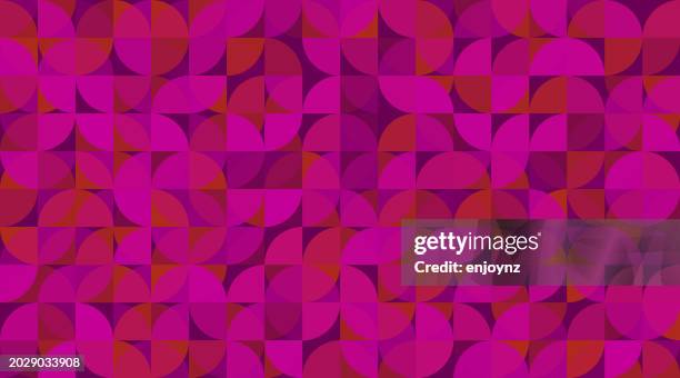 bildbanksillustrationer, clip art samt tecknat material och ikoner med seamless abstract pink shapes pattern - chockrosa
