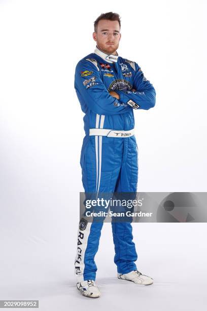 Ty Dillon poses for a photo for NASCAR Production days at Daytona International Speedway on February 15, 2024 in Daytona Beach, Florida.