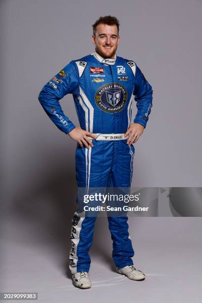 Ty Dillon poses for a photo for NASCAR Production days at Daytona International Speedway on February 15, 2024 in Daytona Beach, Florida.