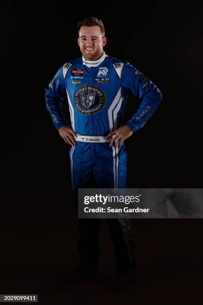 Ty Dillon poses for a photo for NASCAR Production days at Daytona International Speedway on February 15, 2024 in Daytona Beach, Florida.