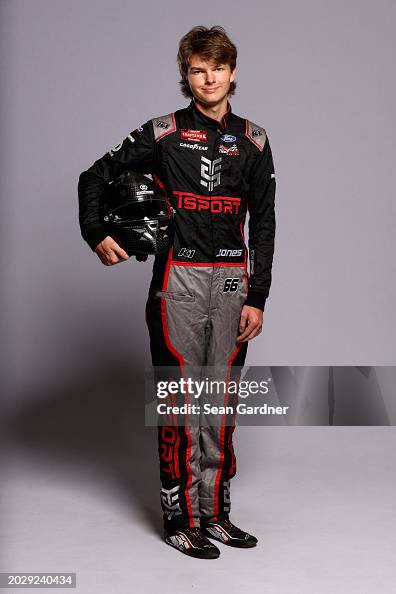 Conner Jones poses for a photo during NASCAR Production Days at... News ...