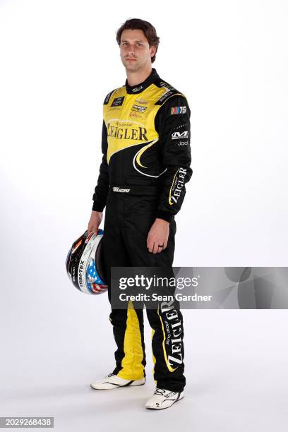 Josh Bilicki poses for a photo during NASCAR Production Days at Daytona International Speedway on February 16, 2024 in Daytona Beach, Florida.