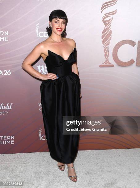 Olivia Thirlby arrives at the 6th Annual Costume Designers Guild Awards at NeueHouse Hollywood on February 21, 2024 in Hollywood, California.