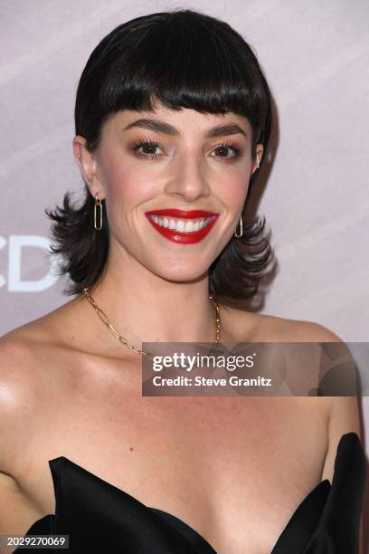 Olivia Thirlby arrives at the 6th Annual Costume Designers Guild Awards at NeueHouse Hollywood on February 21, 2024 in Hollywood, California.