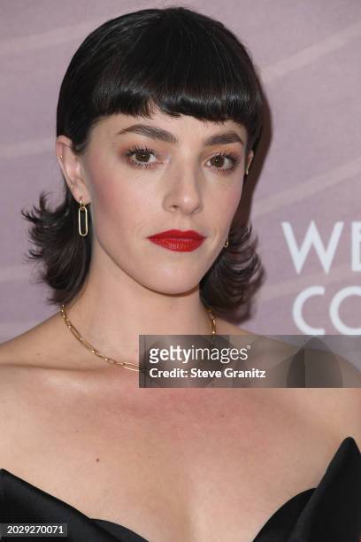 Olivia Thirlby arrives at the 6th Annual Costume Designers Guild Awards at NeueHouse Hollywood on February 21, 2024 in Hollywood, California.
