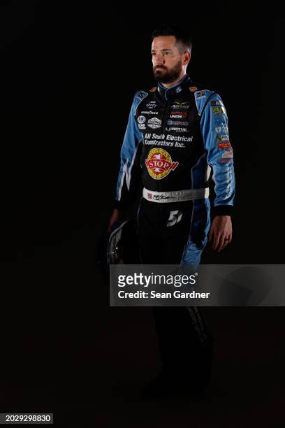 Jeremy Clements poses for a photo during NASCAR Production Days at Daytona International Speedway on February 16, 2024 in Daytona Beach, Florida.