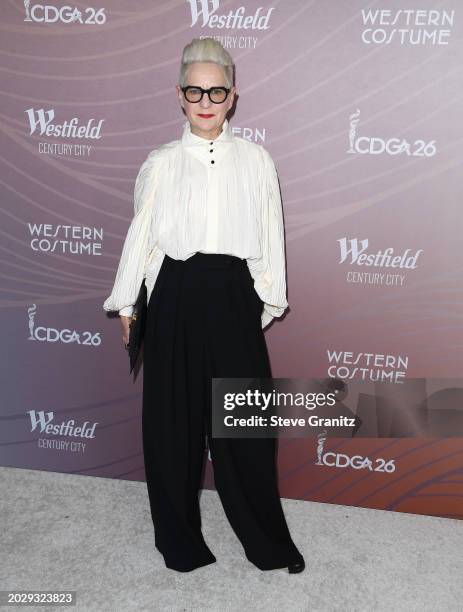 Lou Eyrich arrives at the 6th Annual Costume Designers Guild Awards at NeueHouse Hollywood on February 21, 2024 in Hollywood, California.