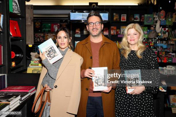 Rachel Bilson, Josh Schwartz and Stephanie Savage attend the reading of "Welcome to The O.C.: an Oral History" at Book Soup on February 21, 2024 in...