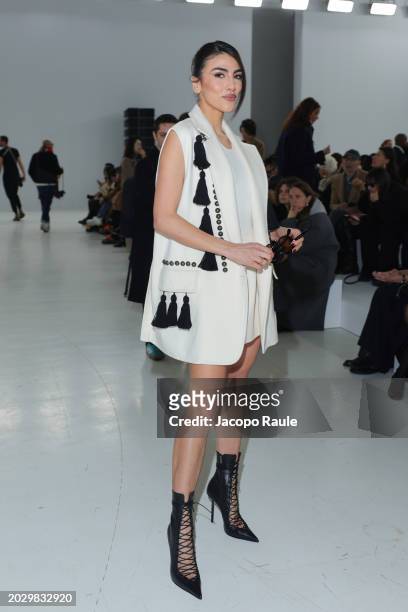 Giulia Salemi attends the Max Mara fashion show during the Milan Fashion Week Womenswear Fall/Winter 2024-2025 on February 22, 2024 in Milan, Italy.