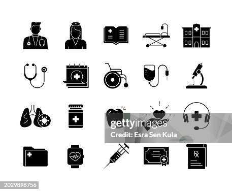 Medical Solid Icon Set Medical Solid Icon Set
