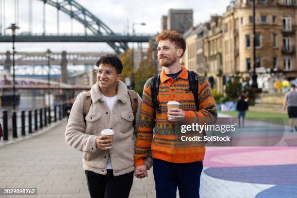 admiring the view - tyne bridge stock pictures, royalty-free photos & images