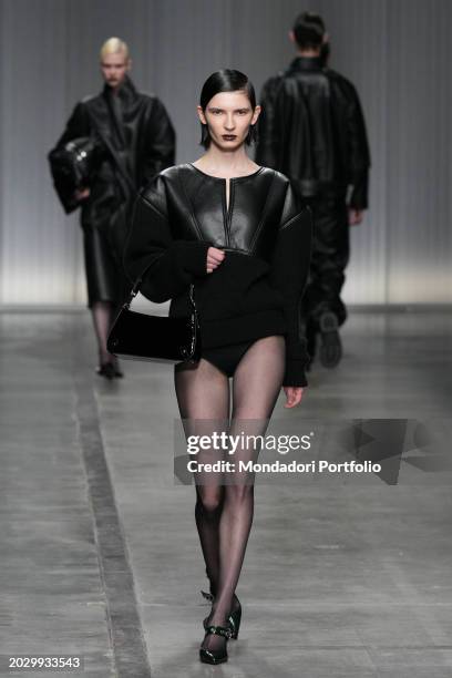 Iceberg fashion show at Milan Fashion Week Women's Collection Autunno Inverno 2024. Milan , February 21st, 2024