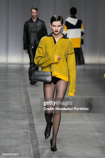 Iceberg fashion show at Milan Fashion Week Women's Collection Autunno Inverno 2024. Milan , February 21st, 2024