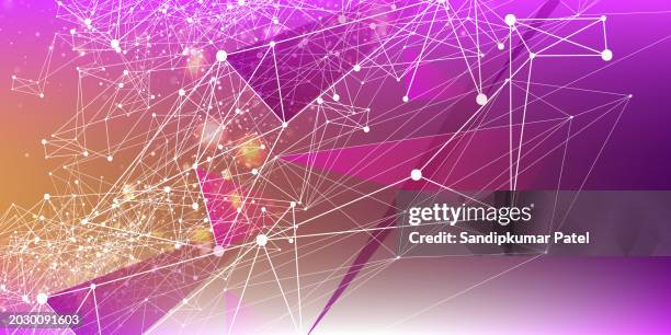 network lines - plexus stock illustrations