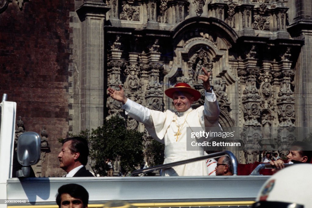 Pope John Paul II In Mexico