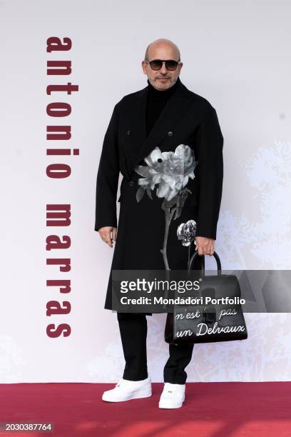 Italian CEO of The Style Gate Alessandro Maria Ferreri guest at the Antonio Marras fashion show at Milan Fashion Week Women's Collection Fall Winter...