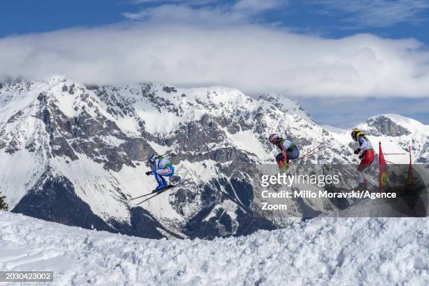 General View during the FIS Freestyle Ski World Cup Men's and Women's Ski Cross on February 25, 2024 in Reiteralm, Austria.