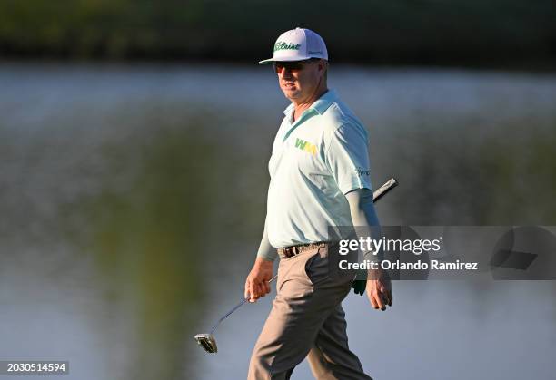 Charley Hoffman of the United States walks on the 11th hole during the first round of the Mexico Open at Vidanta at Vidanta Vallarta on February 22,...