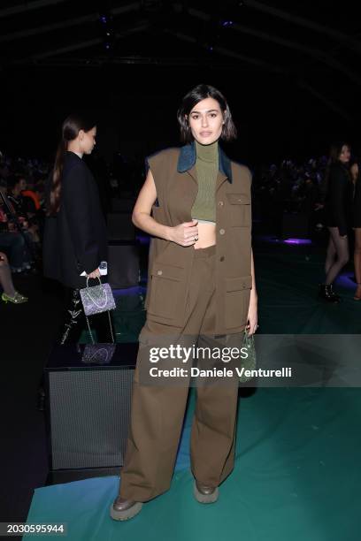Alice Sabatini attends the Anteprima fashion show during the Milan Fashion Week Womenswear Fall/Winter 2024-2025 on February 22, 2024 in Milan, Italy.