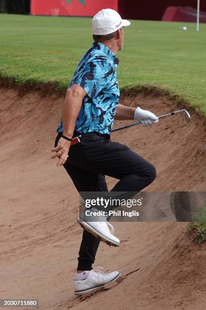 Alex Cejka of Germany in action during the first round of the Trophy Hassan II at Royal Golf Dar Es Salam on February 22, 2024 in Rabat, Morocco.