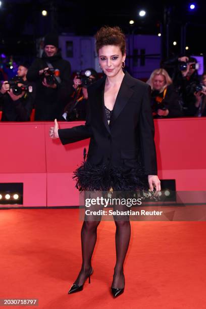 Member of the International Jury Jasmine Trinca attends the "Seven Veils" premiere during the 74th Berlinale International Film Festival Berlin at...