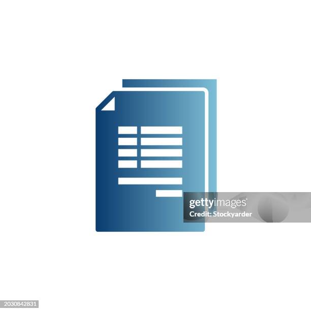 spreadsheet gradient solid icon - excel spreadsheet stock illustrations