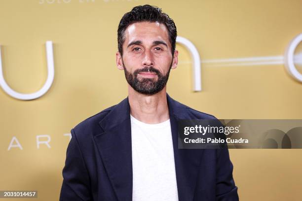 Alvaro Arbeloa attends the Madrid premiere of "Dune: Part 2" at Kinépolis Ciudad de la Imagen on February 22, 2024 in Madrid, Spain.