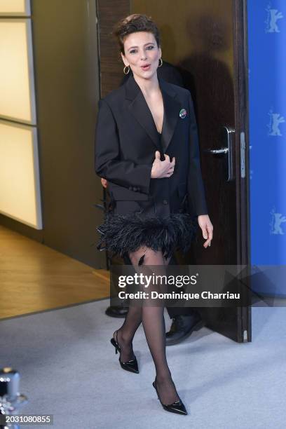 Jasmine Trinca pose at the "Supersex" photocall during the 74th Berlinale International Film Festival Berlin at Grand Hyatt Hotel on February 22,...