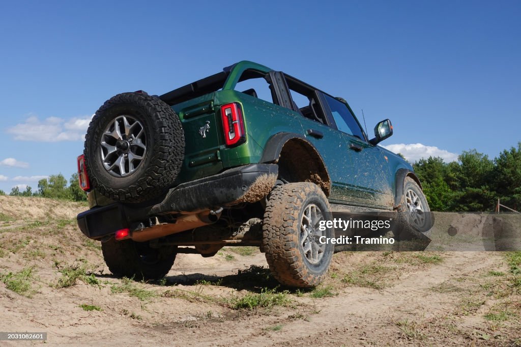 Ford Bronco on the off-road