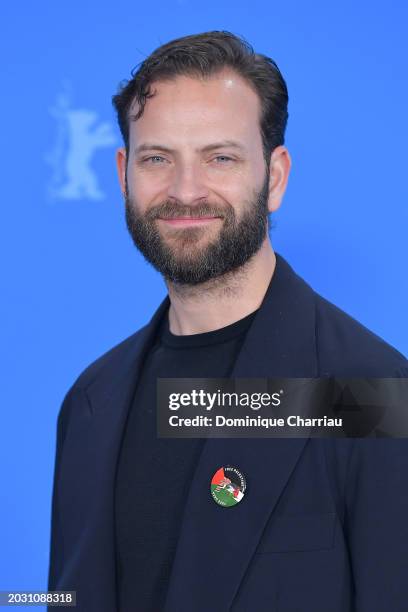 Alessandro Borghi poses at the "Supersex" photocall during the 74th Berlinale International Film Festival Berlin at Grand Hyatt Hotel on February 22,...