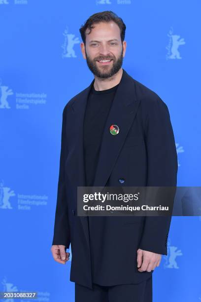 Alessandro Borghi poses at the "Supersex" photocall during the 74th Berlinale International Film Festival Berlin at Grand Hyatt Hotel on February 22,...