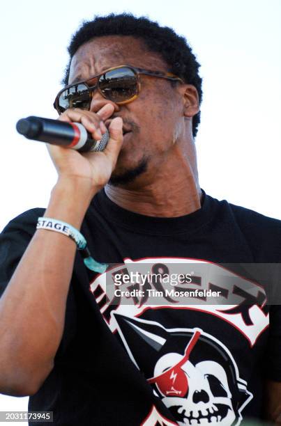 Lupe Fiasco performs during Coachella 2009 at the Empire Polo Fields on April 19, 2009 in Indio, California.