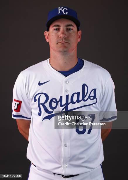 Seth Lugo of the Kansas City Royals poses for a portrait during photo day at Surprise Stadium on February 22, 2024 in Surprise, Arizona.