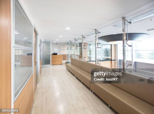 hospital floor interior. no people. - hospital-interior stock pictures, royalty-free photos & images
